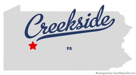 Map Of Creekside Pa Pennsylvania