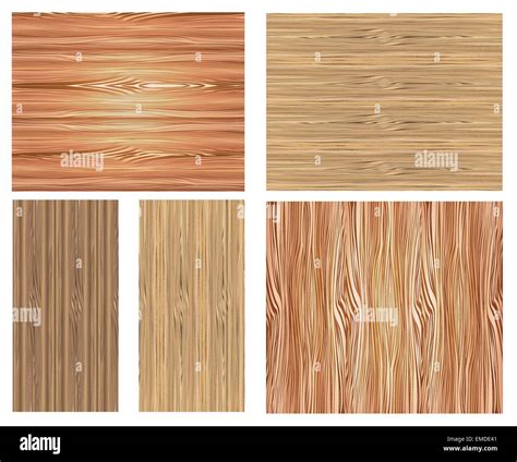 Set Of Wooden Textures Stock Vector Image And Art Alamy