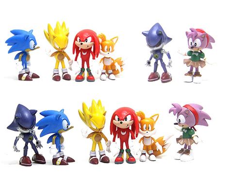 Buy 6pcs Sonic Hedgehog Cake Topper And Cup Cake Topper Sonic Hedgehog