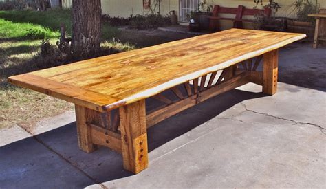 Round tables put everyone on an even social footing while rectangular or oval tables allow for a head of the table. what is the standard size of a dining room table?? Twelve Foot pine Table - Rustic - Dining Room - Phoenix ...