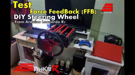 Test Force Feedback Ffb Diy Steering Wheel Youtube