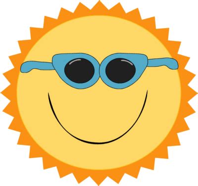 Sun Wearing Sun Glasses Clip Art - Sun Wearing Sun Glasses ...