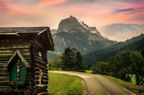 Alm Alpine Hut Alpine Hiking Mountain Travel Nature Sky Tree