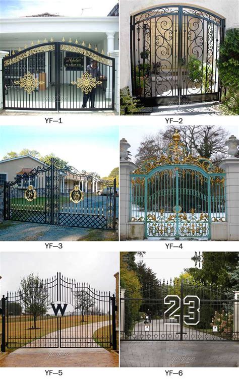 Many modern wrought iron gates are actually not wrought iron at all, but powder coated steel made in the traditional wrought iron style. hot selling new design cheap wrought iron driveway gates ...