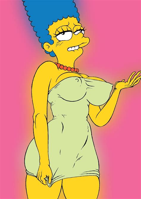 rule 34 blue hair breasts color erect nipples female female only human marge simpson nipples