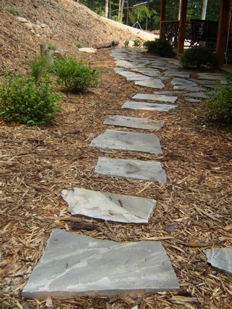 Flagstone Pavers Walkways Ground Featuring Flagstone Pavers Walkway And