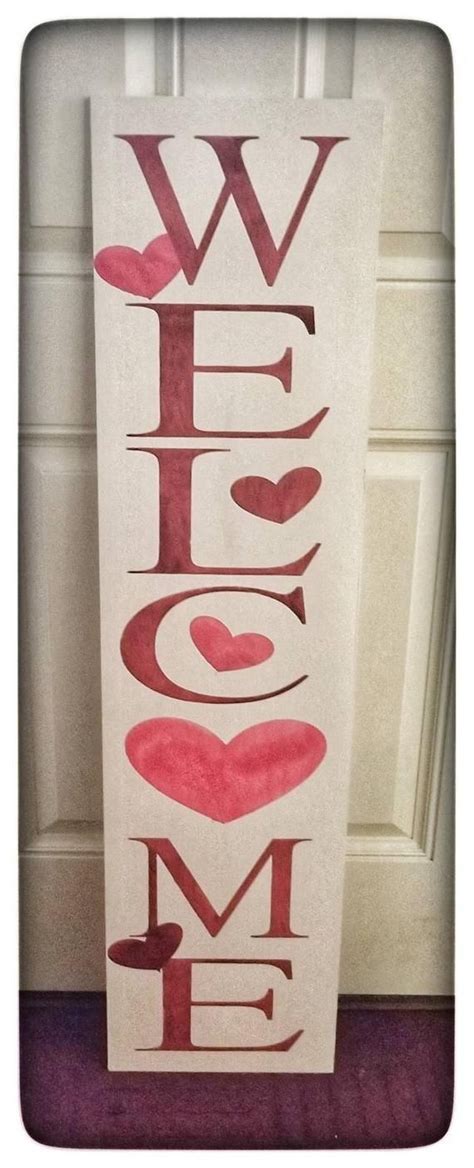 Valentines Day Decor Rustic Welcome Signs Welcome Porch Signs Front