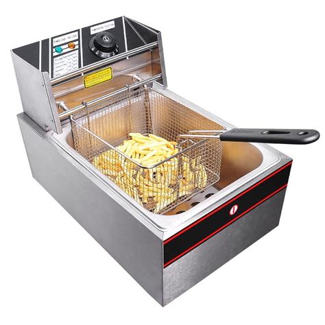 fryer deep commercial liter electric stainless steel
