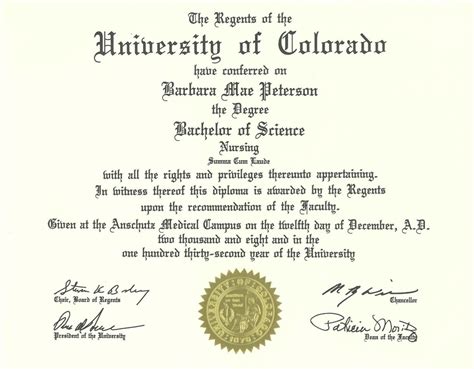 Diploma Barbara Jones Bsn