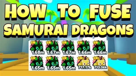 How To Fuse Samurai Dragons In Pet Simulator X Roblox Youtube