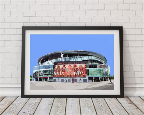 Emirates Stadium Arsenal Fc Art Print By Tomartacus