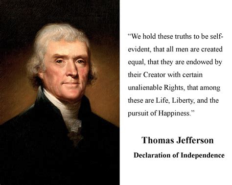 Thomas Jefferson Declaration Of Independence Quote 11 X 14 Photo