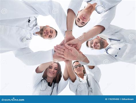 Group Of Diverse Medical Professionals Showing Their Unity Stock Photo
