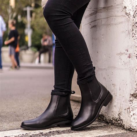 One more distinctive characteristic is a loop on the back of the boot. Duchess | Black | Chelsea boots outfit, Black chelsea ...