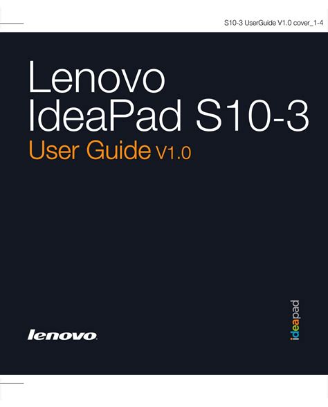 Lenovo Ideapad S10 3 User Manual Pdf Download Manualslib