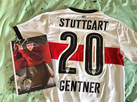 Vfb stuttgart away football shirt 2018/2019 jersey trikot soccer mens l puma. VfB Stuttgart 17/18 Puma Home Kit | 17/18 Kits | Football ...