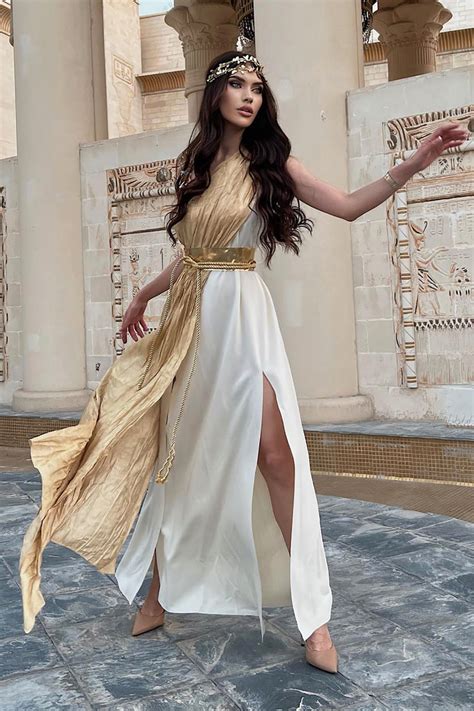 Greek Goddess 4 Piece Costume Set Creamcombo Fashion Nova Womens