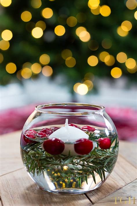 Diy Holiday Floating Candles The Greenspring Home Christmas