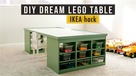 Diy Lego Table With Storage Ikea Hack If Only April Youtube