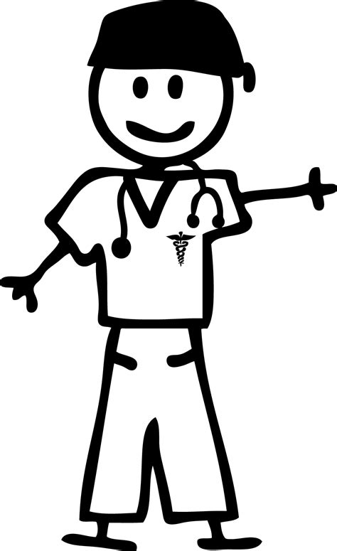 Clip Art Stick Figure Doctor