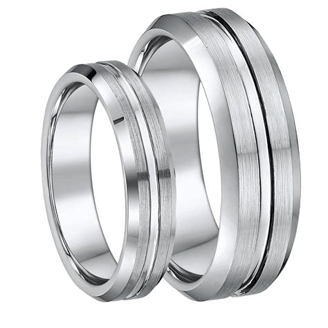 Matching Tungsten Wedding Ring Sets For Him And Her Lowest Prices Inside Tungsten Wedding Bands Sets His And Hers 