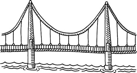 40 Suspension Bridge Side Stock Illustrations Royalty Free Vector