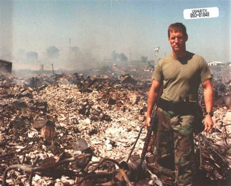 Atf Agents Pose In The Ruins Of The Branch Davidian Compound Waco Texas