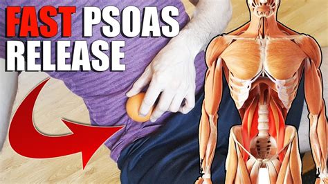 Psoas Muscle Stretch And Release For Tight Hip Flexors Try This