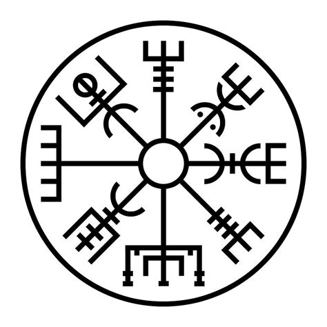 Viking Compass Rune Tattoo Viking Symbols Viking Tattoos