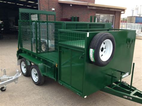 8 × 5 Tandem Lawn Mower Trailer Green 2000kg Atm U Beaut Trailers