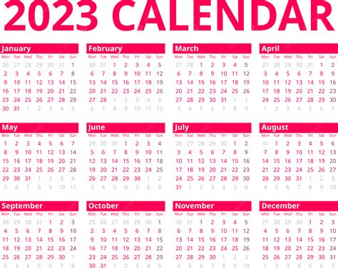Calendario De Mesa Rosa 2023 Calendario Simple Png Calendario 2023