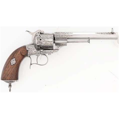 Engraved Lefaucheux Model 1854 Pinfire Revolver Cowans Auction House