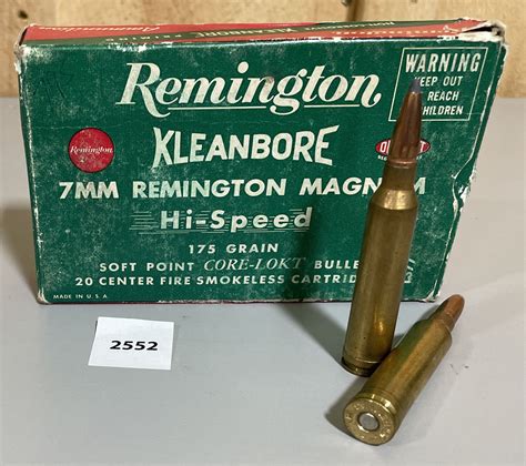 Ammo 20x Remington 7mm Rem Mag 175gr