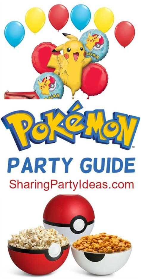 Pokemon Party Supplies Pokemon Party Ideas Ultimate Party Guide