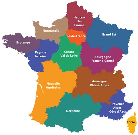 Maps Of The Regions Of France