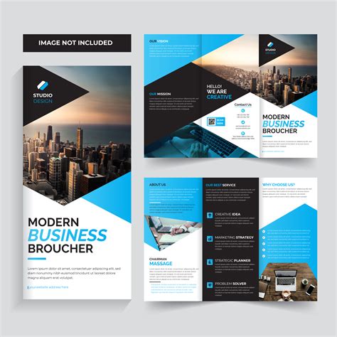 Corporate Business Brochure Trifold Template Design 692075 Vector Art