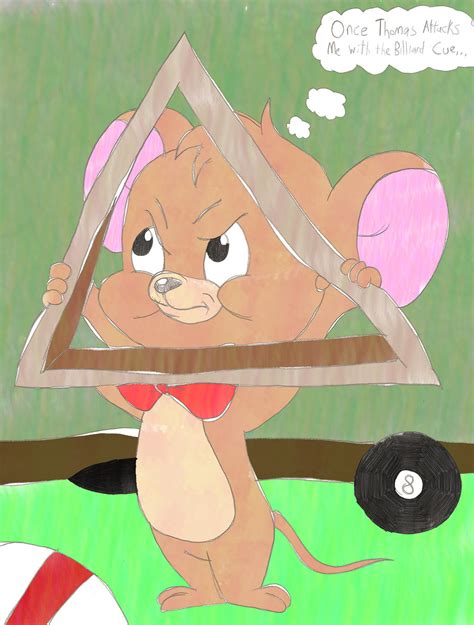 Jerry With A Pool Triangle By Thrillingraccoon On Deviantart