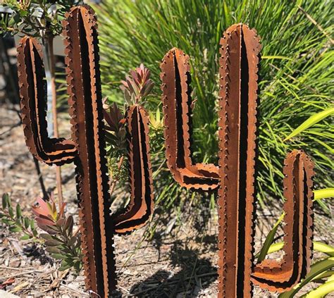 Rustic Cactus Garden Stake Sproutwell Decor