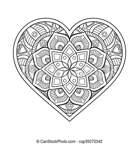 Elke dag worden duizenden nieuwe afbeeldingen van hoge kwaliteit. Mandela Hart Kleurplaat - Bloemen mandala met hart. Kleurplaat voor Valentines day ...