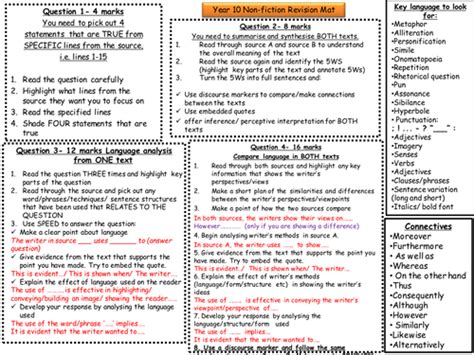 Tips for english spm novel. Revision Mat for English Language Paper 2: Reading by ...