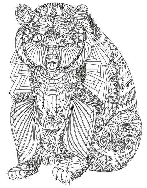 Color Therapy Coloring Pages Animals