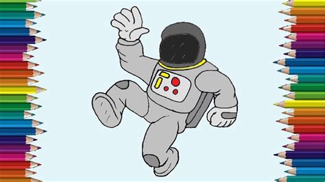 How To Draw An Astronaut Step By Step Easy Drawings Youtube