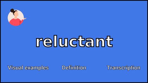 Reluctant Meaning And Pronunciation Youtube