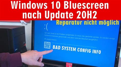 windows 10 bluescreen nach 20h2 update bad system config info nach hot sex picture