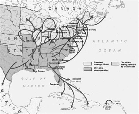 Underground Railroad Map For Kids