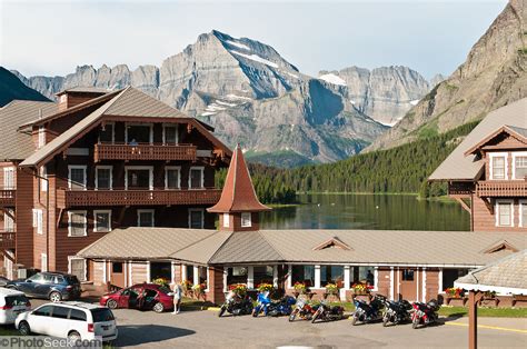 Many Glacier Hotel Was Built In 1915 On The Shore Of Swiftcurrent Lake