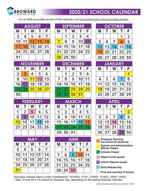 Academic Year 2020 To 2021 School Calendar Calendar Program Calendar