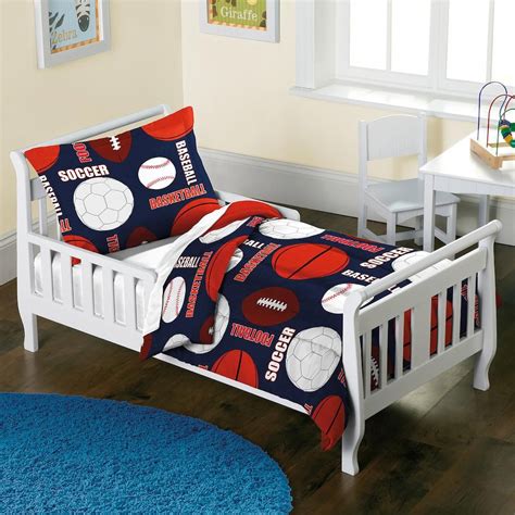 Sportsbedding In 2020 Toddler Comforter Sets Toddler Bed Set