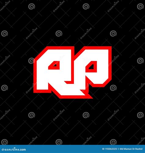 Rp Logo Design Initial Rp Letter Design With Sci Fi Style Rp Logo For Game Esport Technology