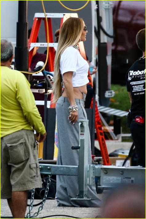 Jennifer Lopez Rocks A High Riding Thong While Shooting Music Video
